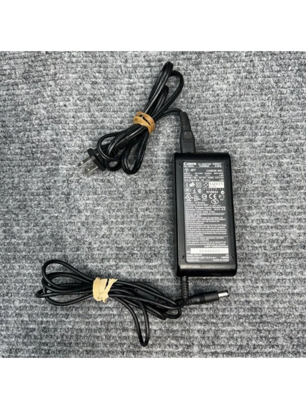 Canon AD-380U AC Adapter 16V 1.8A for K30227